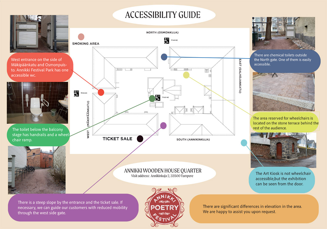 Accessibility Guide -  Annikki Poetry Festival 2026