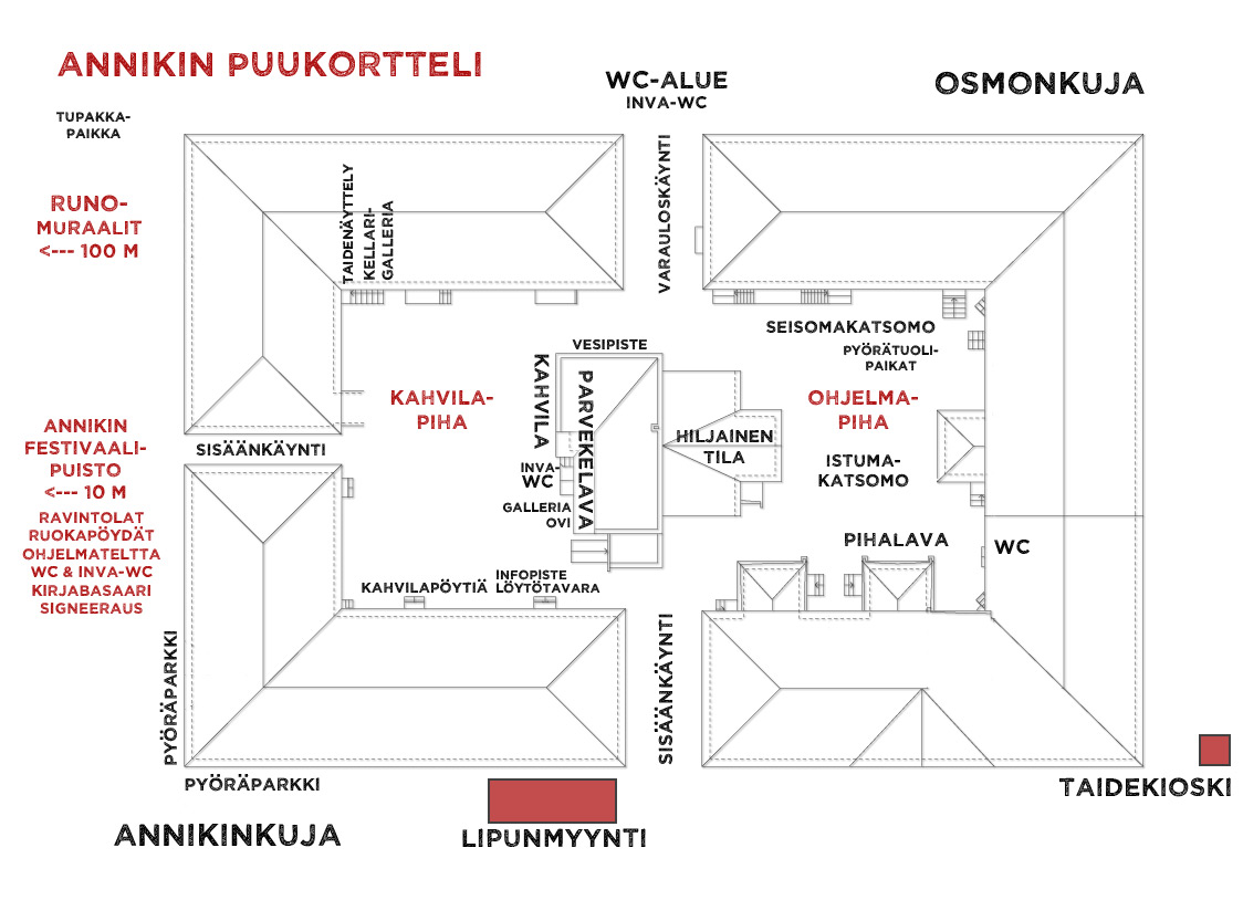 Festivaalialueen kartta 2026
