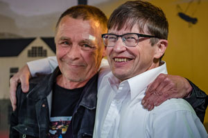 Poet J.K. Ihalainen & dancer Reijo Kela , 2016. Photo by Eino Ansio