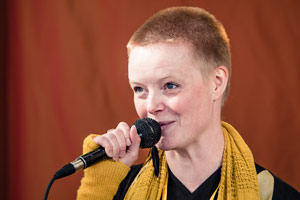 Festival hostess Päivi Haanpää, 2016. Photo by Eino Ansio