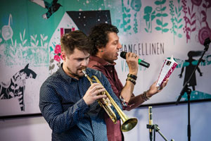 Verneri Pohjola (FI) & Djami Sezostre (BR), 2018. Photo by Eino Ansio