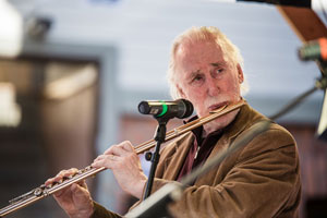 A Finnish Jazz legend Juhani Aaltonen, 2018. Photo by Eino Ansio
