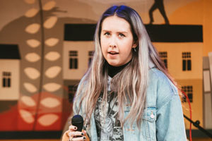 Rap artist Adikia. Photo by Riikka Vaahtera
