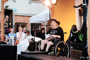 Sanni Purhonen, Annikki Poetry Festival 2022. Photo by Ville Kurki