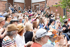 Festival crowd, Annikki Poetry Festival 2022. Photo by Liisa Mäkinen