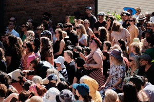 Festival crowd, Annikki Poetry Festival 2022. Photo by Ville Kurki