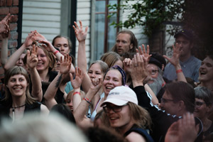 Festival crowd, Annikki Poetry Festival 2022. Photo by Ville Kurki