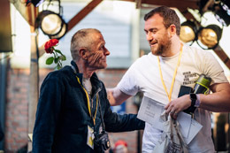Artistic Director of the festival J.K. Ihalainen and Stephen James Smith (IE). Photo by Eino Ansio.