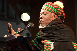 Mutabaruka (JM), Annikin Runofestivaali 2015. Kuva: Teemu Juutilainen