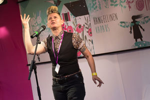 Joelle Tylor (UK), Annikin Runofestivaali 2018. Kuva: Pekka Huttunen
